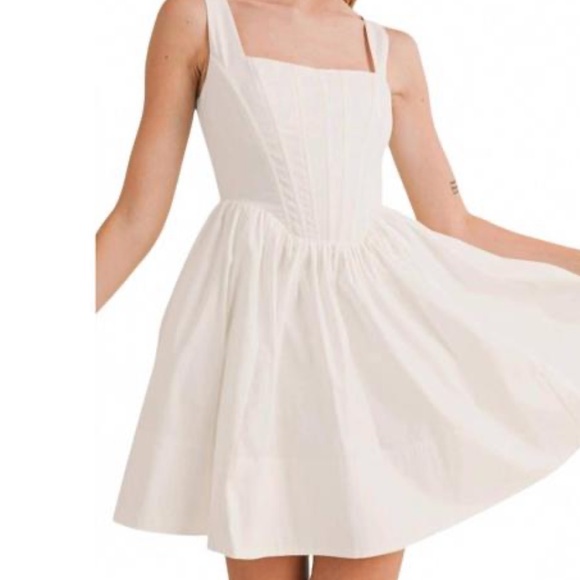 White Corset Dress by RESET - Picture 11 of 11